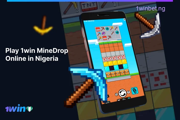 Nigerian players can access MineDrop with a welcome bonus from 1win